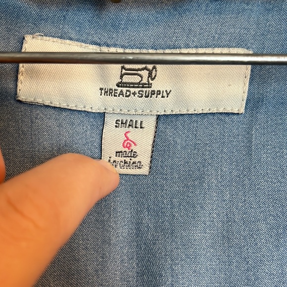 Thread+Supply short sleeve chambray shirt dress - Picture 2 of 3